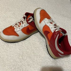 Nike SB Dunk Low (White/Varsity-Orange Blaze) Womens 6.5